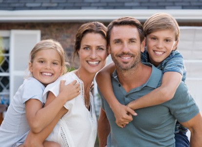 smiling family